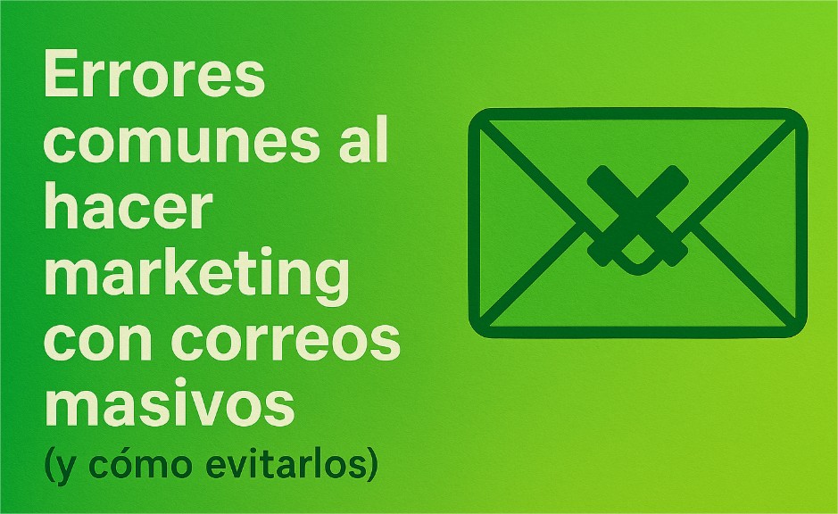 Errores comunes al hacer marketing con correos masivos